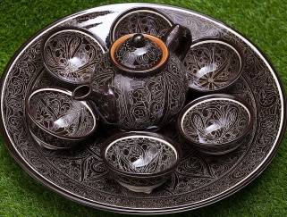 10 % скидка на Узбекскую керамическую посуду серии Риштан и Пахта