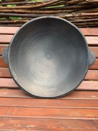 Крышка-садж-сковорода чугунная 40 см на 12 л 